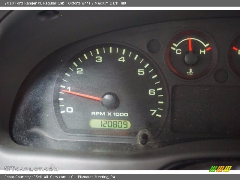 Oxford White / Medium Dark Flint 2010 Ford Ranger XL Regular Cab