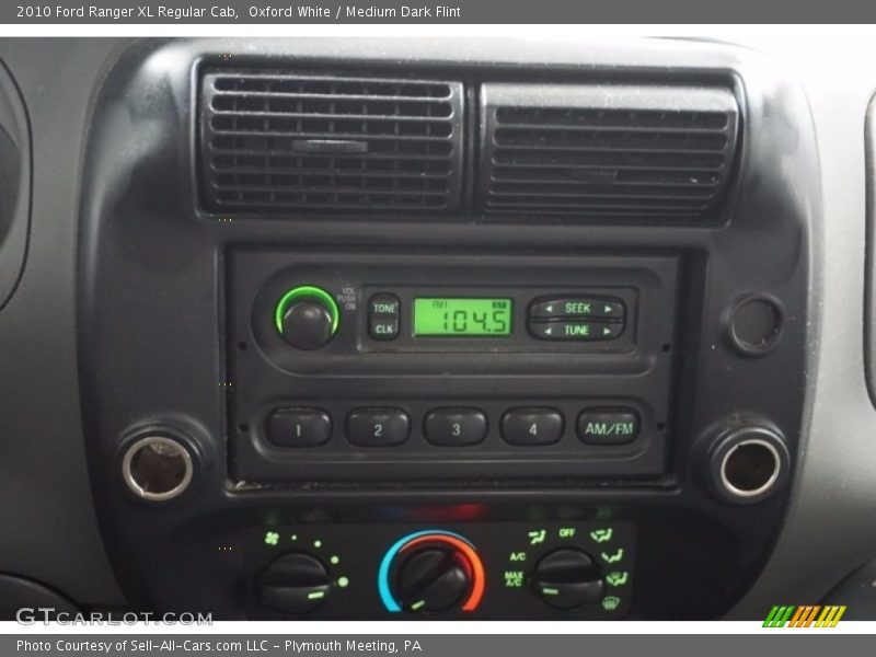 Oxford White / Medium Dark Flint 2010 Ford Ranger XL Regular Cab