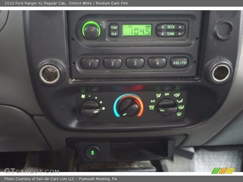 Oxford White / Medium Dark Flint 2010 Ford Ranger XL Regular Cab
