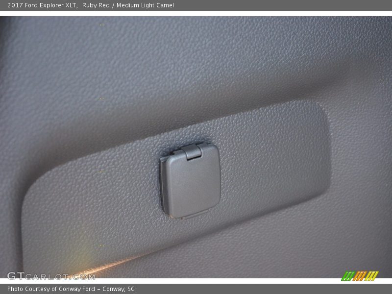 Ruby Red / Medium Light Camel 2017 Ford Explorer XLT