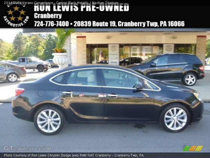 Carbon Black Metallic / Medium Titanium 2014 Buick Verano Convenience