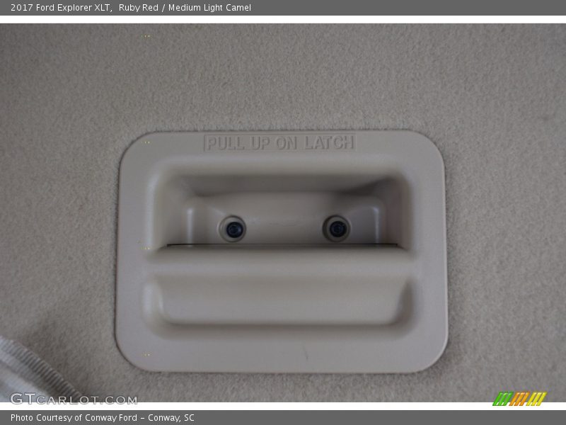 Ruby Red / Medium Light Camel 2017 Ford Explorer XLT