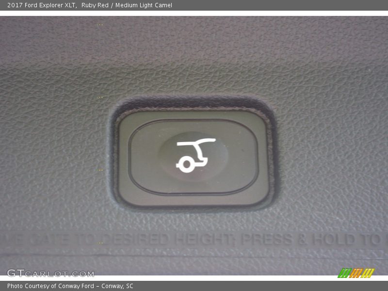 Ruby Red / Medium Light Camel 2017 Ford Explorer XLT