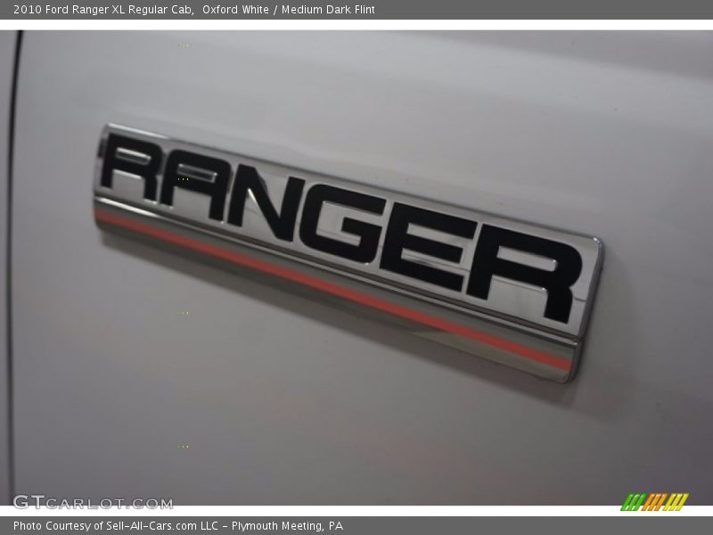 Oxford White / Medium Dark Flint 2010 Ford Ranger XL Regular Cab