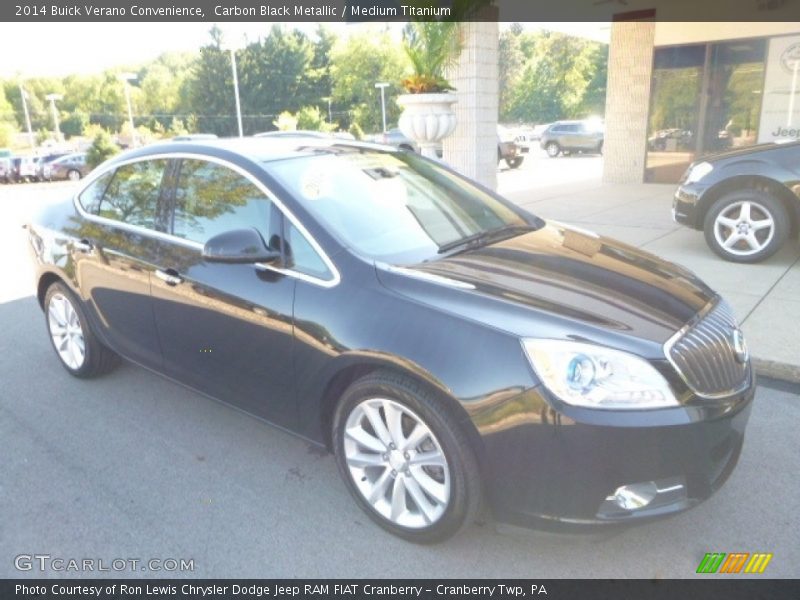Carbon Black Metallic / Medium Titanium 2014 Buick Verano Convenience
