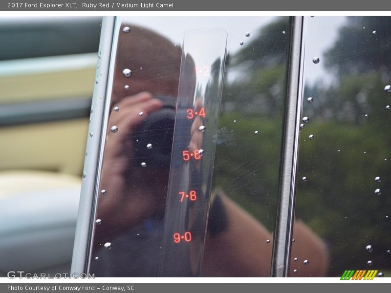 Ruby Red / Medium Light Camel 2017 Ford Explorer XLT