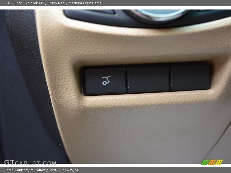 Ruby Red / Medium Light Camel 2017 Ford Explorer XLT