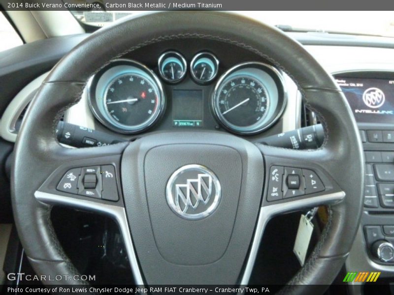Carbon Black Metallic / Medium Titanium 2014 Buick Verano Convenience