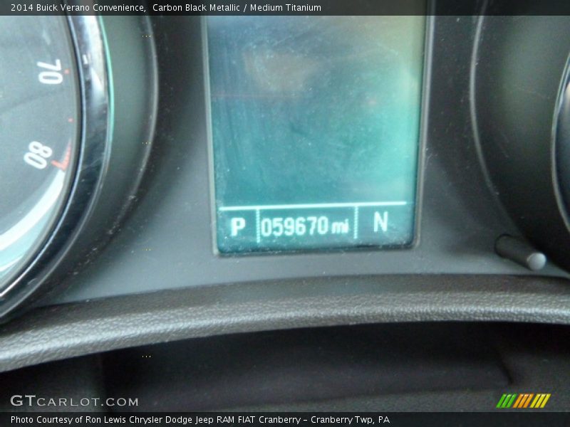 Carbon Black Metallic / Medium Titanium 2014 Buick Verano Convenience
