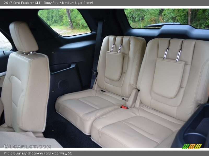 Ruby Red / Medium Light Camel 2017 Ford Explorer XLT