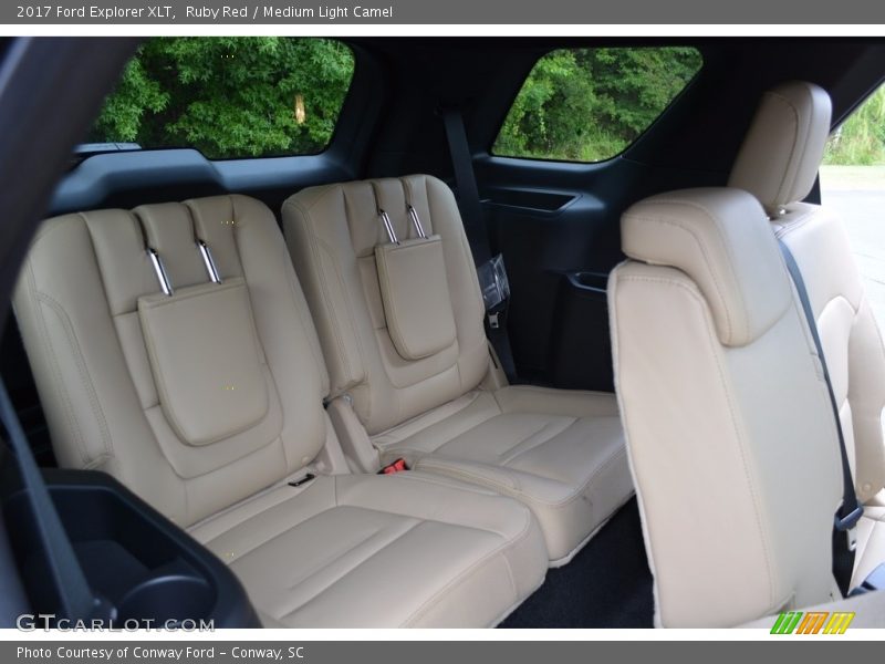 Ruby Red / Medium Light Camel 2017 Ford Explorer XLT