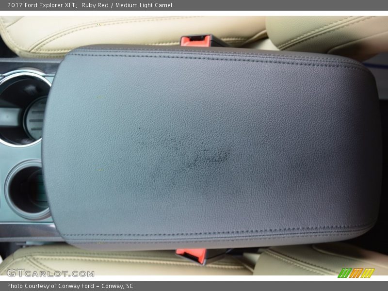 Ruby Red / Medium Light Camel 2017 Ford Explorer XLT