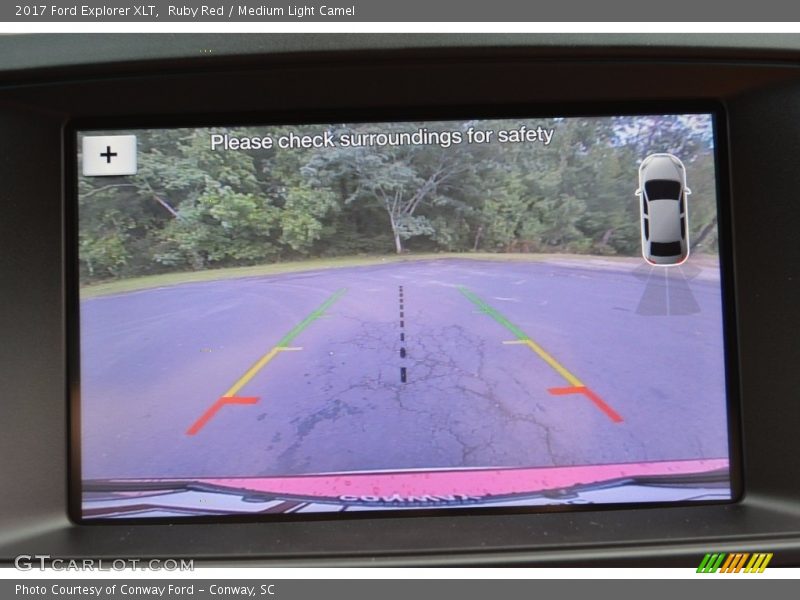 Ruby Red / Medium Light Camel 2017 Ford Explorer XLT