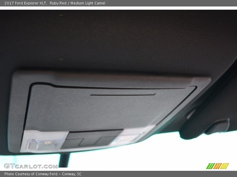 Ruby Red / Medium Light Camel 2017 Ford Explorer XLT
