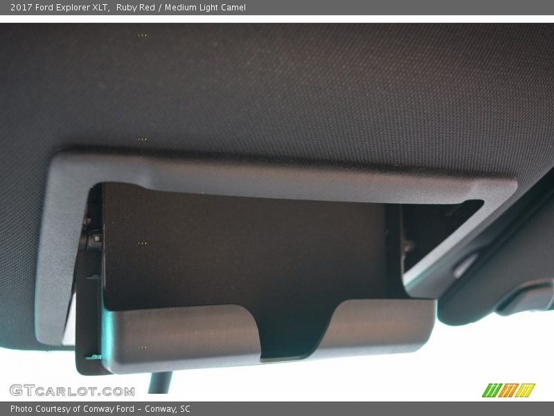 Ruby Red / Medium Light Camel 2017 Ford Explorer XLT