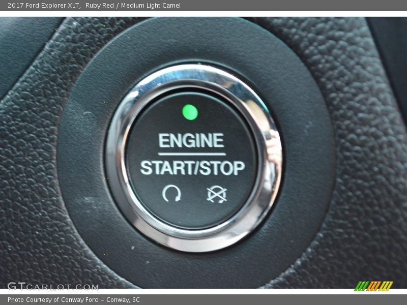 Ruby Red / Medium Light Camel 2017 Ford Explorer XLT