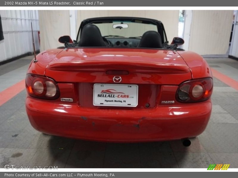 Classic Red / Tan 2002 Mazda MX-5 Miata LS Roadster