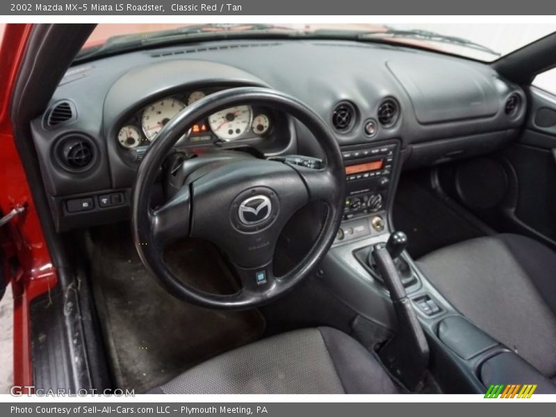 Classic Red / Tan 2002 Mazda MX-5 Miata LS Roadster