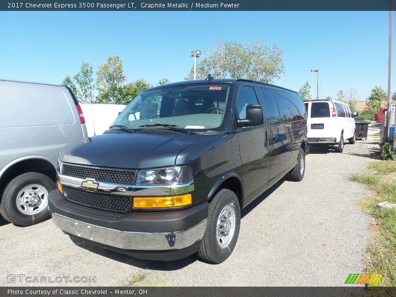 Graphite Metallic / Medium Pewter 2017 Chevrolet Express 3500 Passenger LT