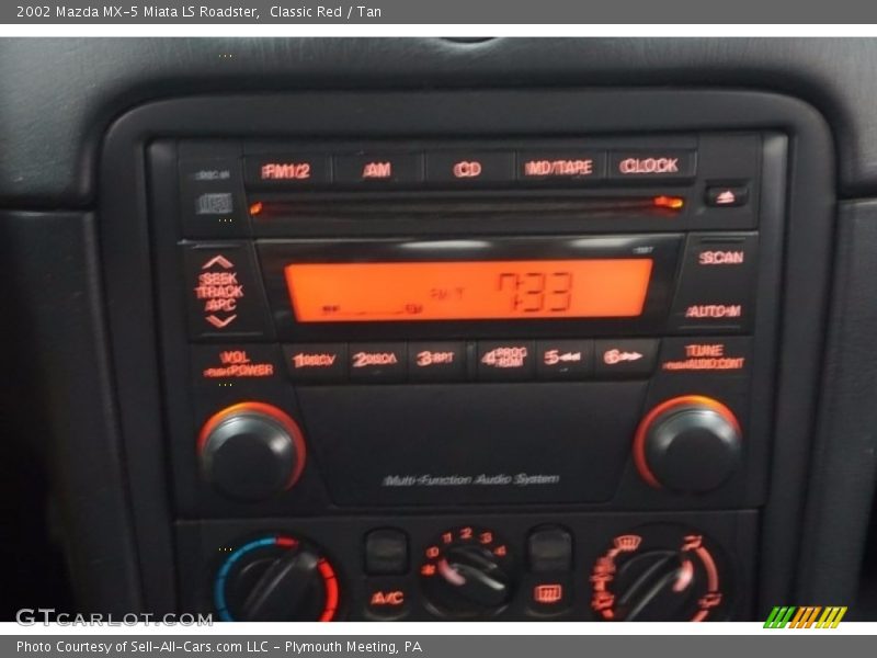 Classic Red / Tan 2002 Mazda MX-5 Miata LS Roadster