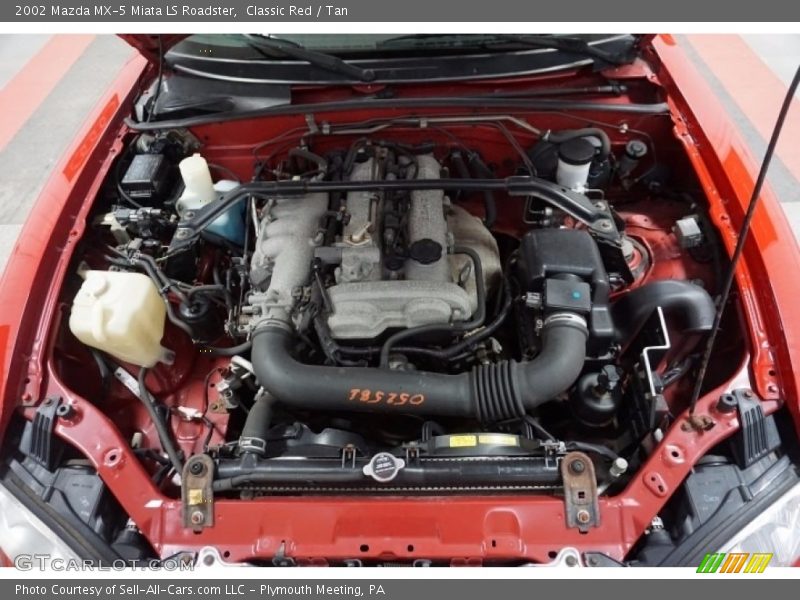 Classic Red / Tan 2002 Mazda MX-5 Miata LS Roadster