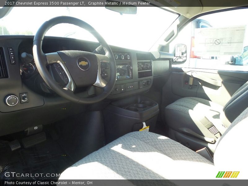 Graphite Metallic / Medium Pewter 2017 Chevrolet Express 3500 Passenger LT