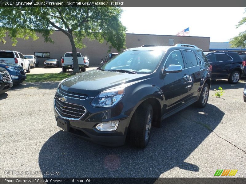 Nightfall Gray Metallic / Jet Black 2017 Chevrolet Equinox Premier