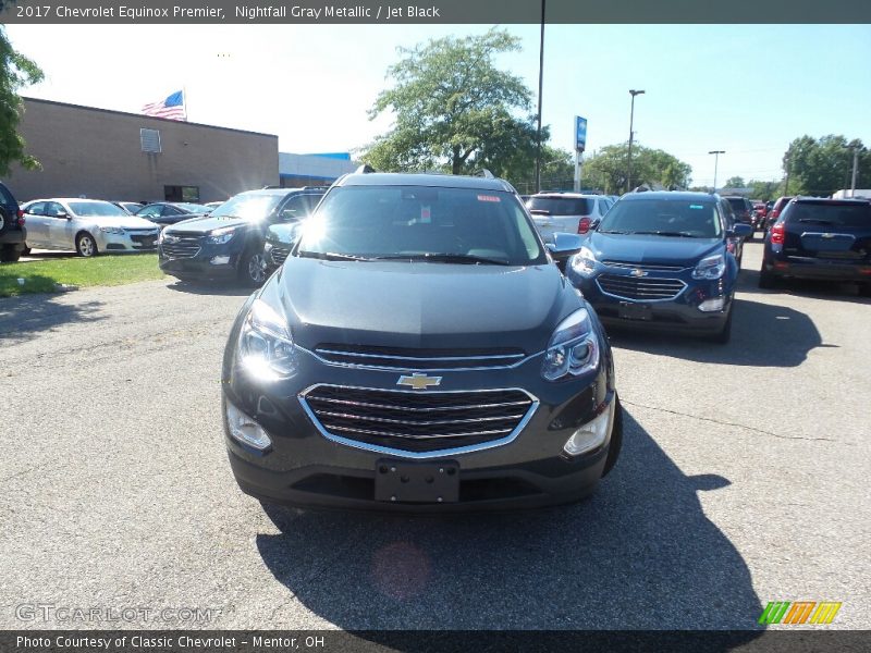 Nightfall Gray Metallic / Jet Black 2017 Chevrolet Equinox Premier