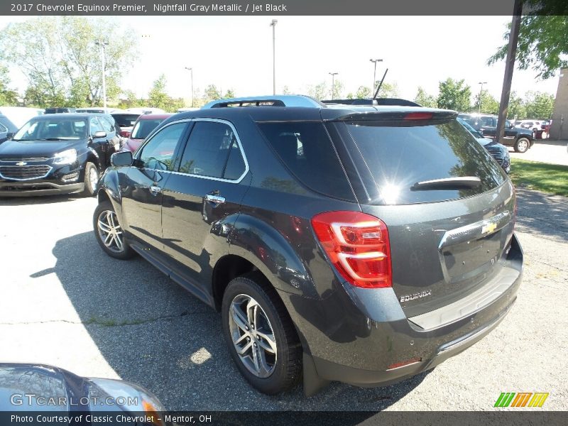 Nightfall Gray Metallic / Jet Black 2017 Chevrolet Equinox Premier