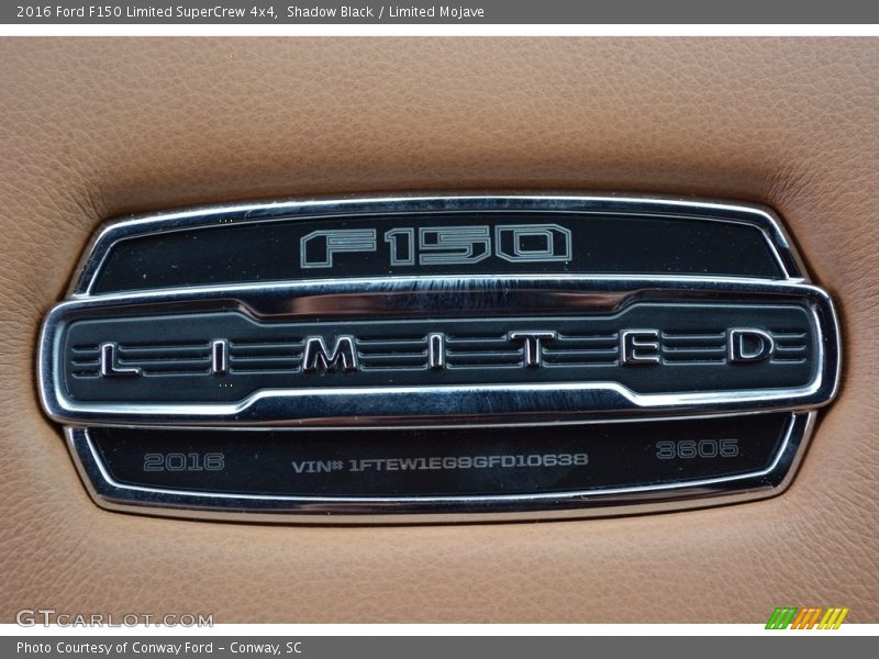 Shadow Black / Limited Mojave 2016 Ford F150 Limited SuperCrew 4x4