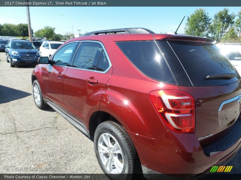 Siren Red Tintcoat / Jet Black 2017 Chevrolet Equinox LT
