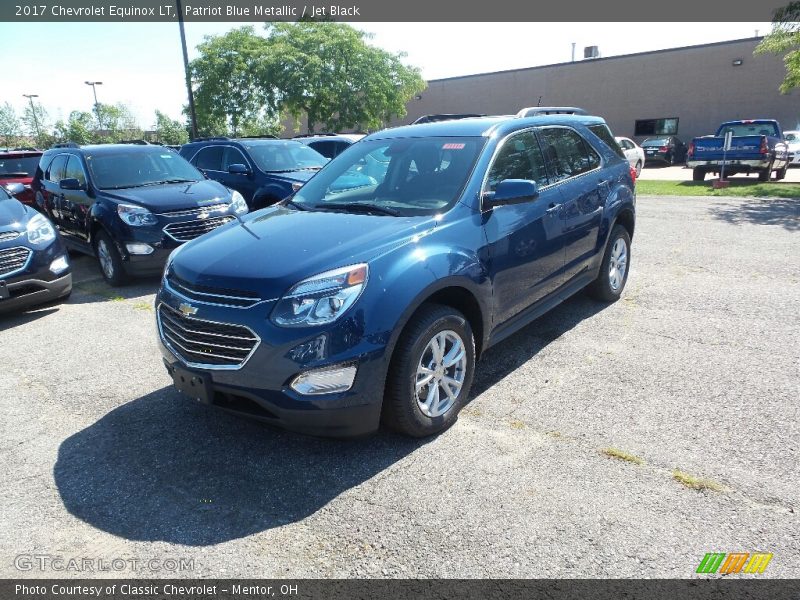 Patriot Blue Metallic / Jet Black 2017 Chevrolet Equinox LT