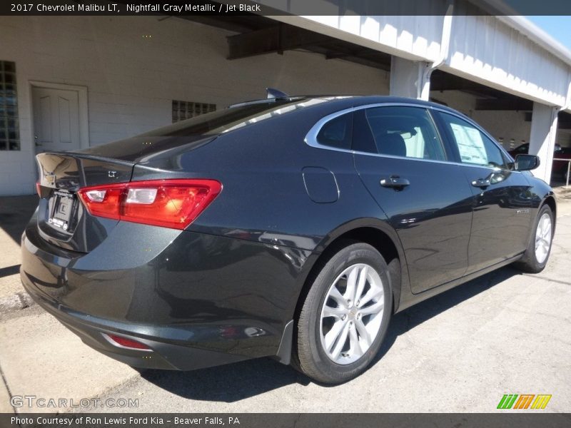 Nightfall Gray Metallic / Jet Black 2017 Chevrolet Malibu LT