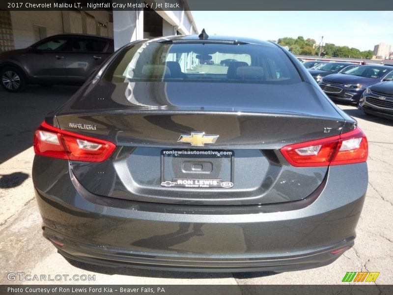 Nightfall Gray Metallic / Jet Black 2017 Chevrolet Malibu LT