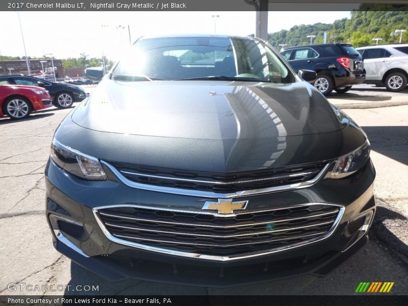 Nightfall Gray Metallic / Jet Black 2017 Chevrolet Malibu LT