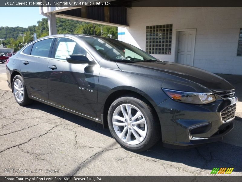 Nightfall Gray Metallic / Jet Black 2017 Chevrolet Malibu LT