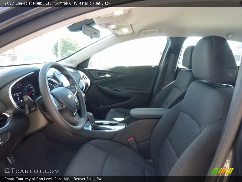 Nightfall Gray Metallic / Jet Black 2017 Chevrolet Malibu LT
