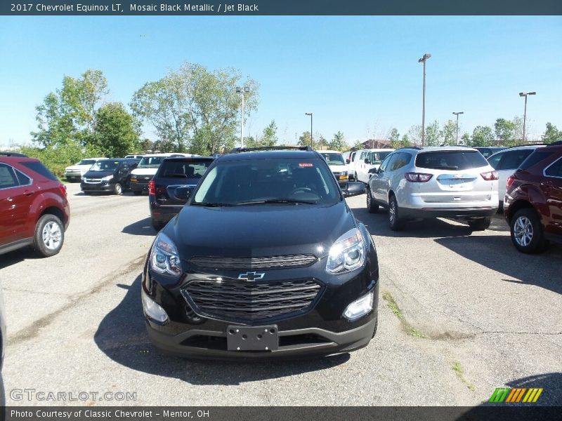 Mosaic Black Metallic / Jet Black 2017 Chevrolet Equinox LT