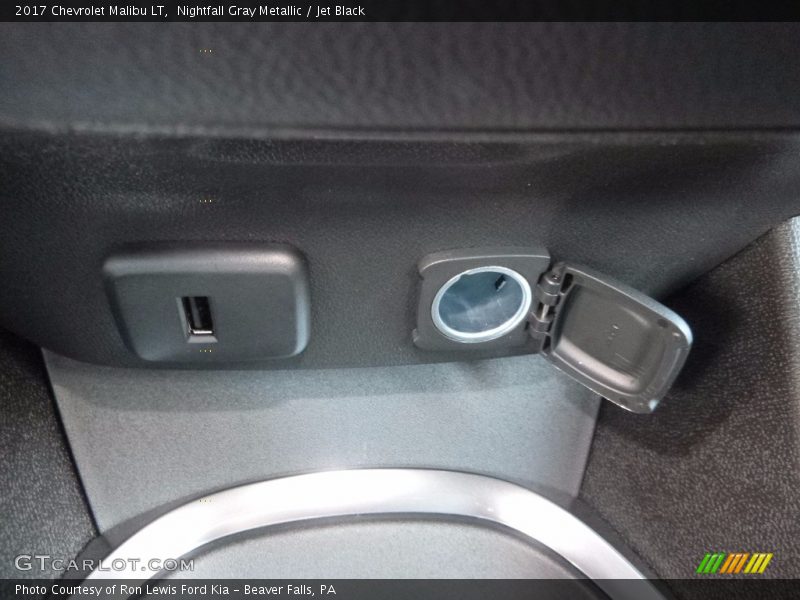 Nightfall Gray Metallic / Jet Black 2017 Chevrolet Malibu LT