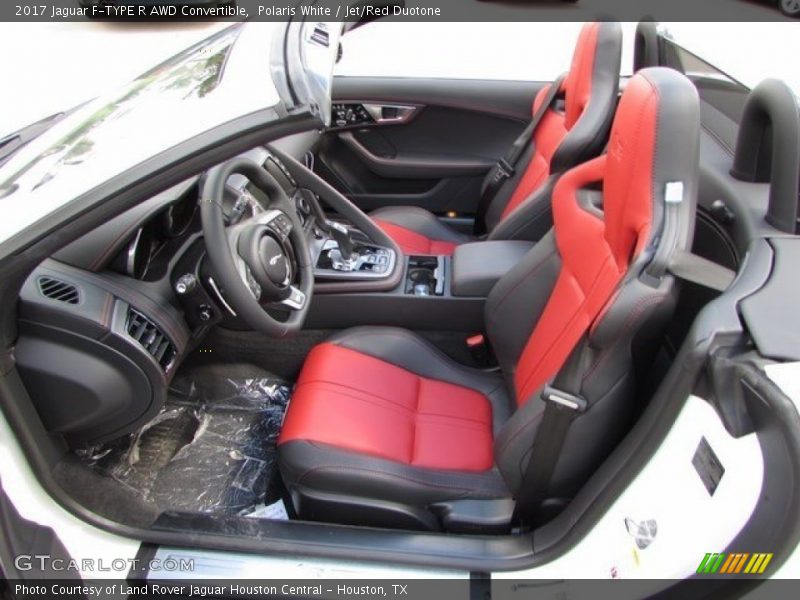  2017 F-TYPE R AWD Convertible Jet/Red Duotone Interior