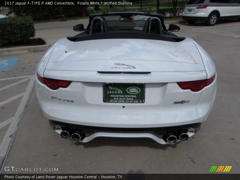 Polaris White / Jet/Red Duotone 2017 Jaguar F-TYPE R AWD Convertible