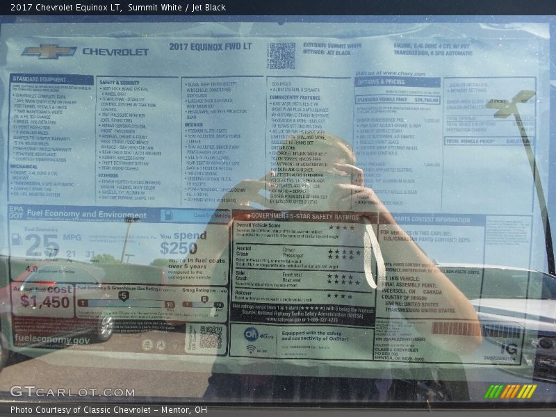 Summit White / Jet Black 2017 Chevrolet Equinox LT