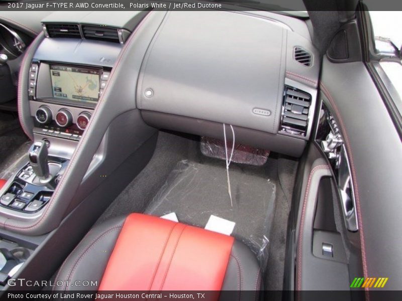 Polaris White / Jet/Red Duotone 2017 Jaguar F-TYPE R AWD Convertible