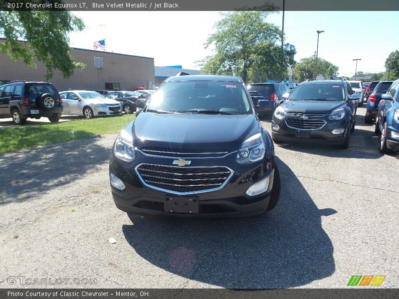 Blue Velvet Metallic / Jet Black 2017 Chevrolet Equinox LT