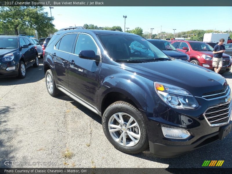 Blue Velvet Metallic / Jet Black 2017 Chevrolet Equinox LT