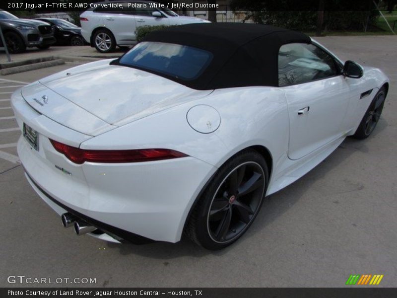 Polaris White / Jet/Red Duotone 2017 Jaguar F-TYPE R AWD Convertible