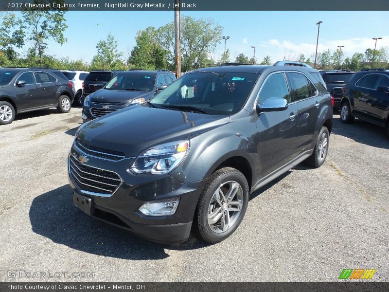 Nightfall Gray Metallic / Jet Black 2017 Chevrolet Equinox Premier
