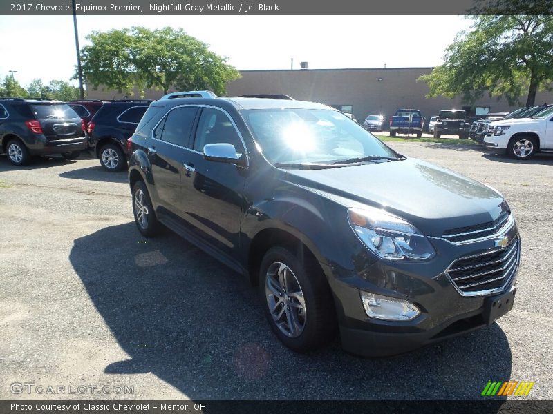 Nightfall Gray Metallic / Jet Black 2017 Chevrolet Equinox Premier
