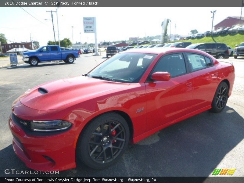 TorRed / Black 2016 Dodge Charger R/T Scat Pack