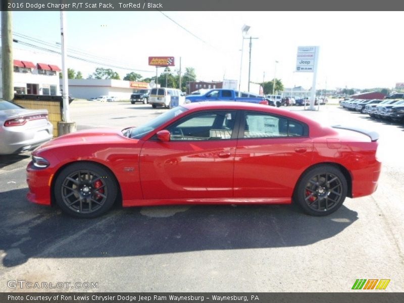 TorRed / Black 2016 Dodge Charger R/T Scat Pack